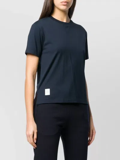 Thom Browne Relaxed Fit T-shirt Side Slits In Blue