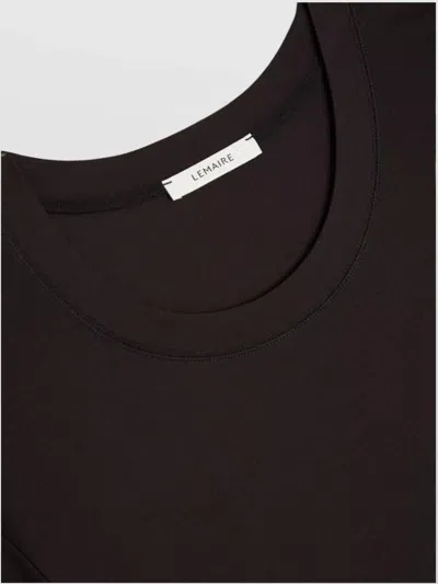 Lemaire Belted Cotton Maxi T-shirt Dress In Brown