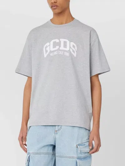 Gcds Man T-shirt Grey Size Xl Cotton In White