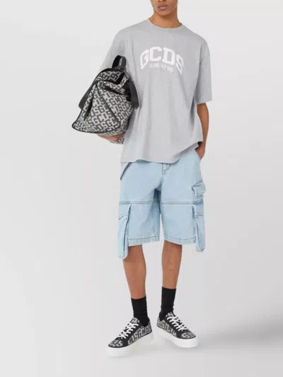 Gcds Man T-shirt Grey Size Xl Cotton In White