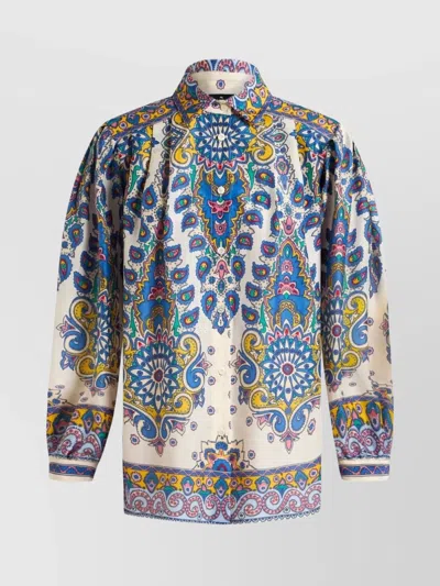 Etro Paisley-print Shirt In White