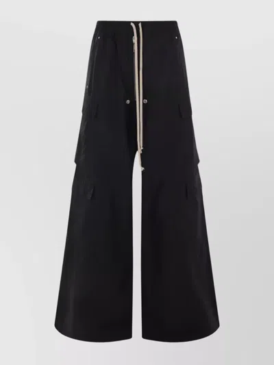 Rick Owens Drkshdw Pantaloni Double Cargo Jumbo Belas In Black