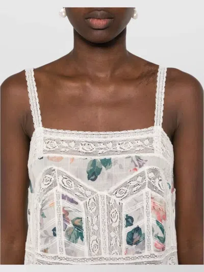 Zimmermann Acacia Lace Mini Dress In Multicolour