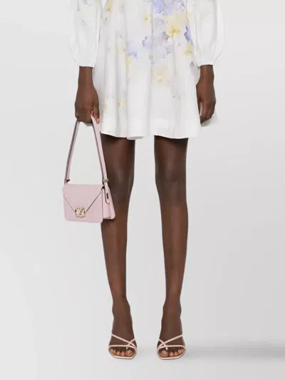 Zimmermann Crush Buttoned Mini Dress In Multi