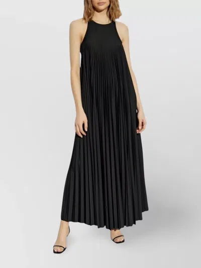 Sportmax Verdier Fluid Plisse Long Dress