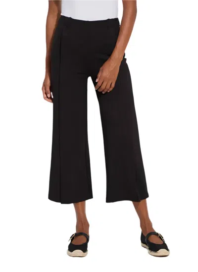 Lyssé Kori Pleat Detail Cropped Pant (24" Inseam) In Black