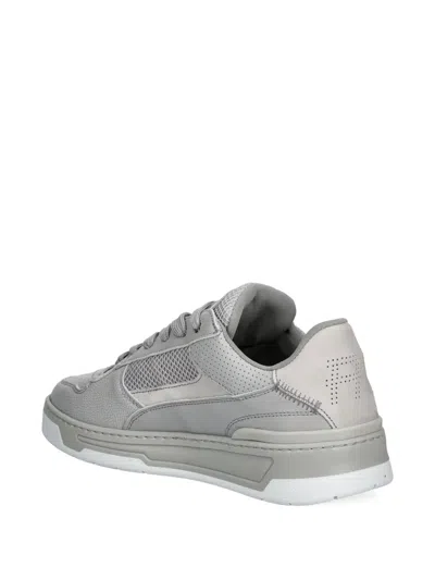 Filling Pieces Leather-panelled Sneakers In Gray