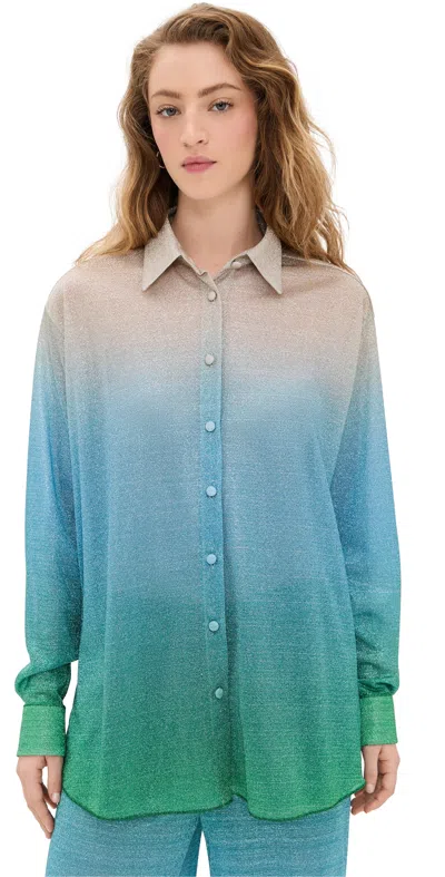 Oseree Gradient-effect Shirt In Sunrise
