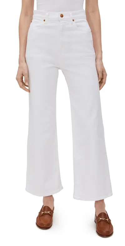 Jamie Haller The Wide A Leg Jeans In Soft White Soft White In Soft White