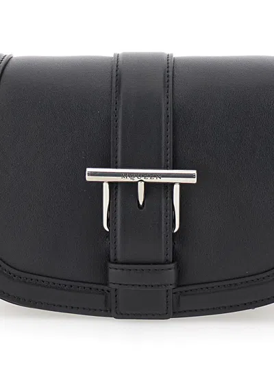 Alexander Mcqueen Mini T-bar Leather Shoulder Bag In Multicolor