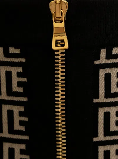 Balmain Wool Skirt In White