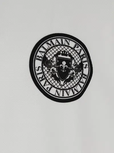 Balmain Oversized Ss Polo Shirt In Multicolor