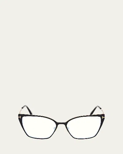 Tom Ford Butterfly Blue Block Optical Frames In Sblk1