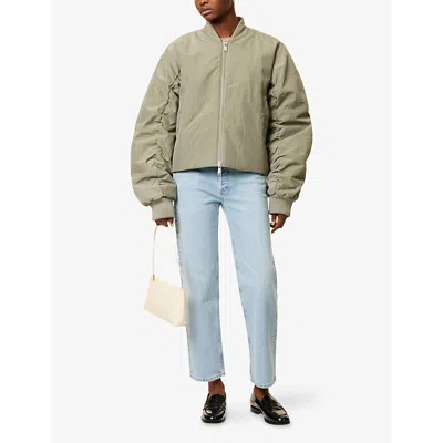 Citizen Of Humanity Womens Saloon (lt Indigo) Delfina High-rise Wide-leg Denim Jeans