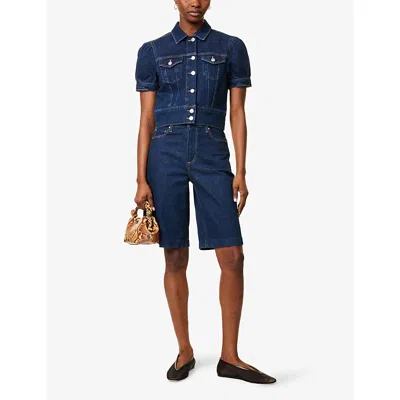 Paige Cadee Denim Bermuda Shorts In Casa