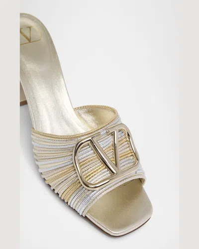 Valentino Vlogo Signature 60 Leather Sandal In Multi