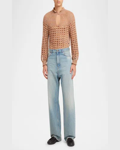 Valentino Garavani Calfskin Leather Sneaker In Black