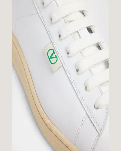 Valentino Garavani Men's Royco V Logo Calfskin Low-top Sneakers In White