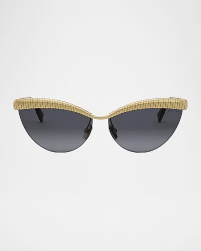 Bvlgari Bv40056u Sunglasses In Gold/smoke Grad