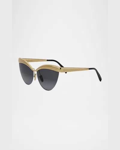 Bvlgari Bv40056u Sunglasses In Gold/smoke Grad