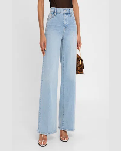 Frame Le Slim Palazzo Jeans In Blue