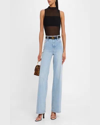 Frame Le Slim Palazzo Jeans In Blue