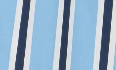 Love By Design April High Waist Wide Leg Pants In Chambray Stripe