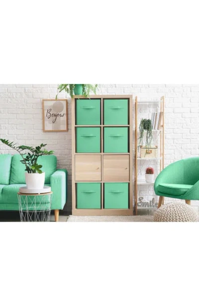 Sorbus Large Collapsible Storage Cube In Teal