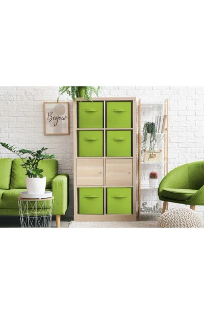 Sorbus Large Collapsible Storage Cube In Green