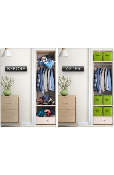 Sorbus Large Collapsible Storage Cube In Green