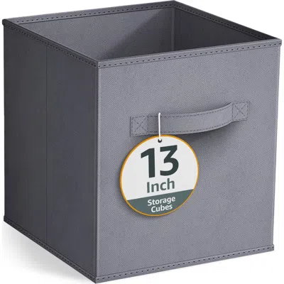 Sorbus Large Collapsible Storage Cube In Gray