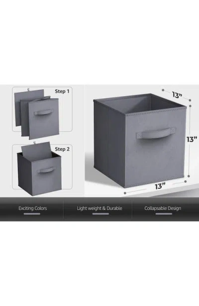 Sorbus Large Collapsible Storage Cube In Gray