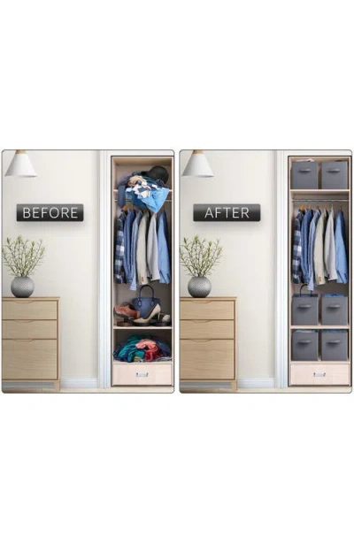 Sorbus Large Collapsible Storage Cube In Gray