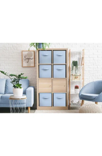 Sorbus Large Collapsible Storage Cube In Pastel Blue