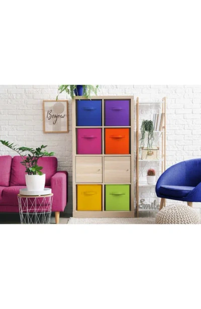 Sorbus 6-pack Collapsible Storage Cubes In Rainbow Multicolored
