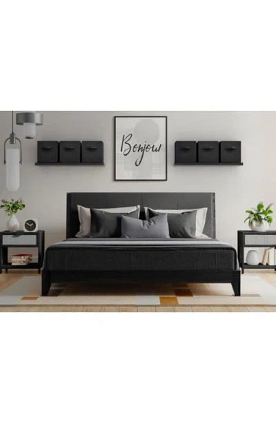 Sorbus Large Collapsible Storage Cube In Black