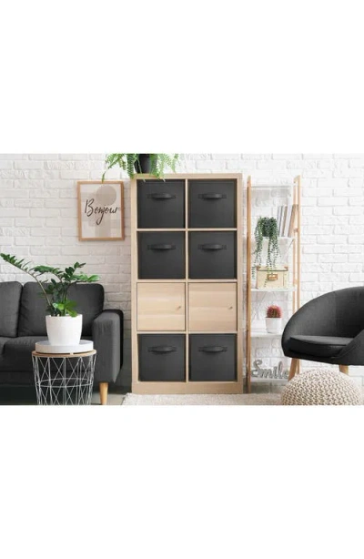 Sorbus Large Collapsible Storage Cube In Black