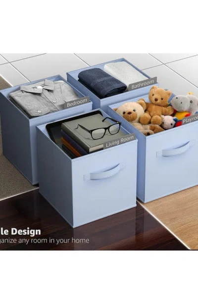 Sorbus Collapsible Storage Cube In Pastel Blue
