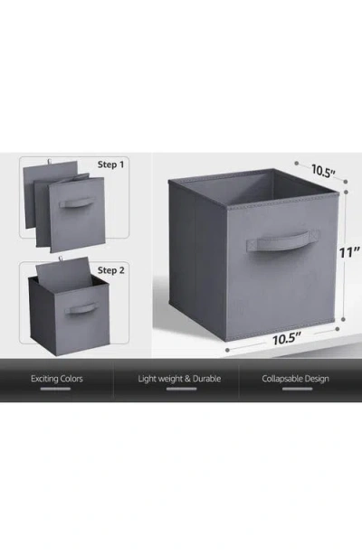 Sorbus Collapsible Storage Cube In Gray