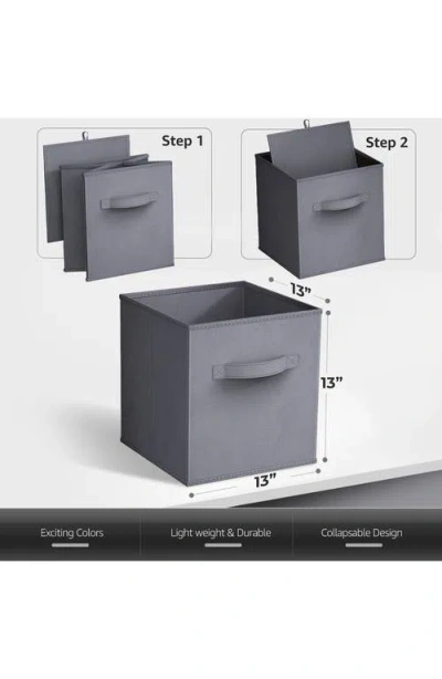 Sorbus 8-pack Collapsible Storage Cube In Gray