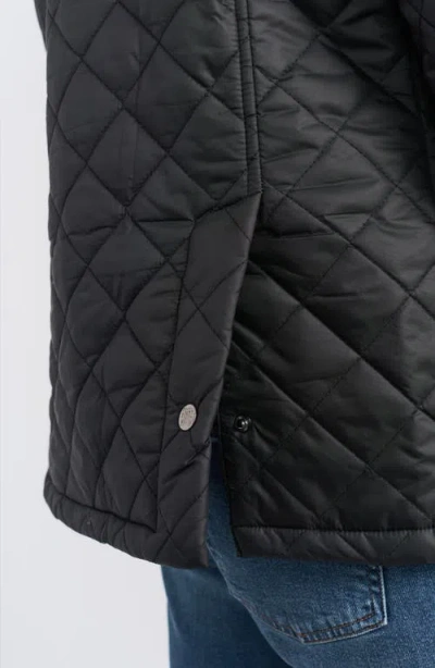 Flynt Diamond Quilted Jacket In Black