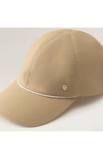 Helen Kaminski Layla Cotton Piqué Baseball Cap In Camel