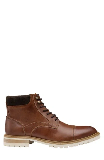 Johnston & Murphy Chadwick Cap Toe Boot In Brown