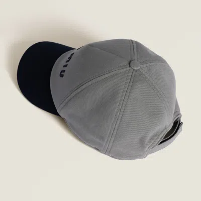 Miu Miu Drill Cap In Marble/blue