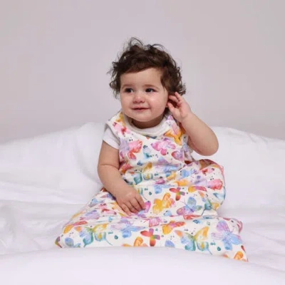 Norani Organic Snugababe Swaddle Sleep Pod With Arm Inserts In Butterflies