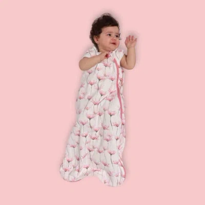 Norani Organic Snugababe Swaddle Sleep Pod With Arm Inserts In Pink Petals