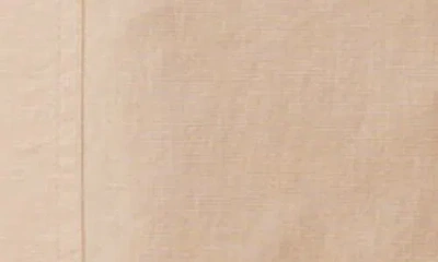 Scotch & Soda Noa Linen Blend High-rise Wide-leg Pants In Soft Camel