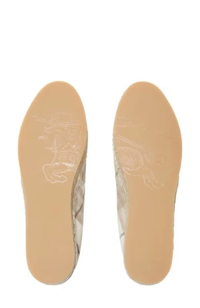 Burberry Women Embroidered Canvas Mews Check Espadrilles In Multi