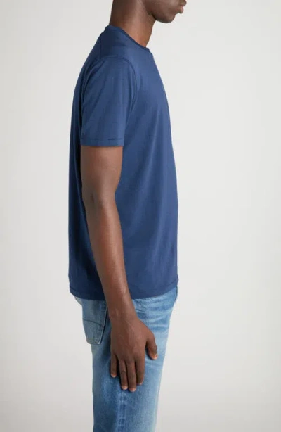 Tom Ford T-shirt With Round Neck And Short Sleeves In Blue