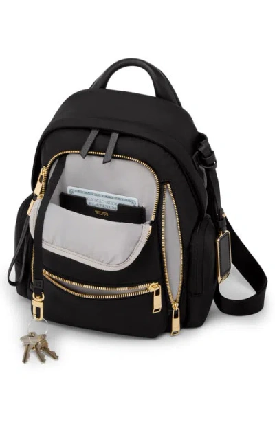 Tumi Voyageur Celina Small Backpack In Black/gold